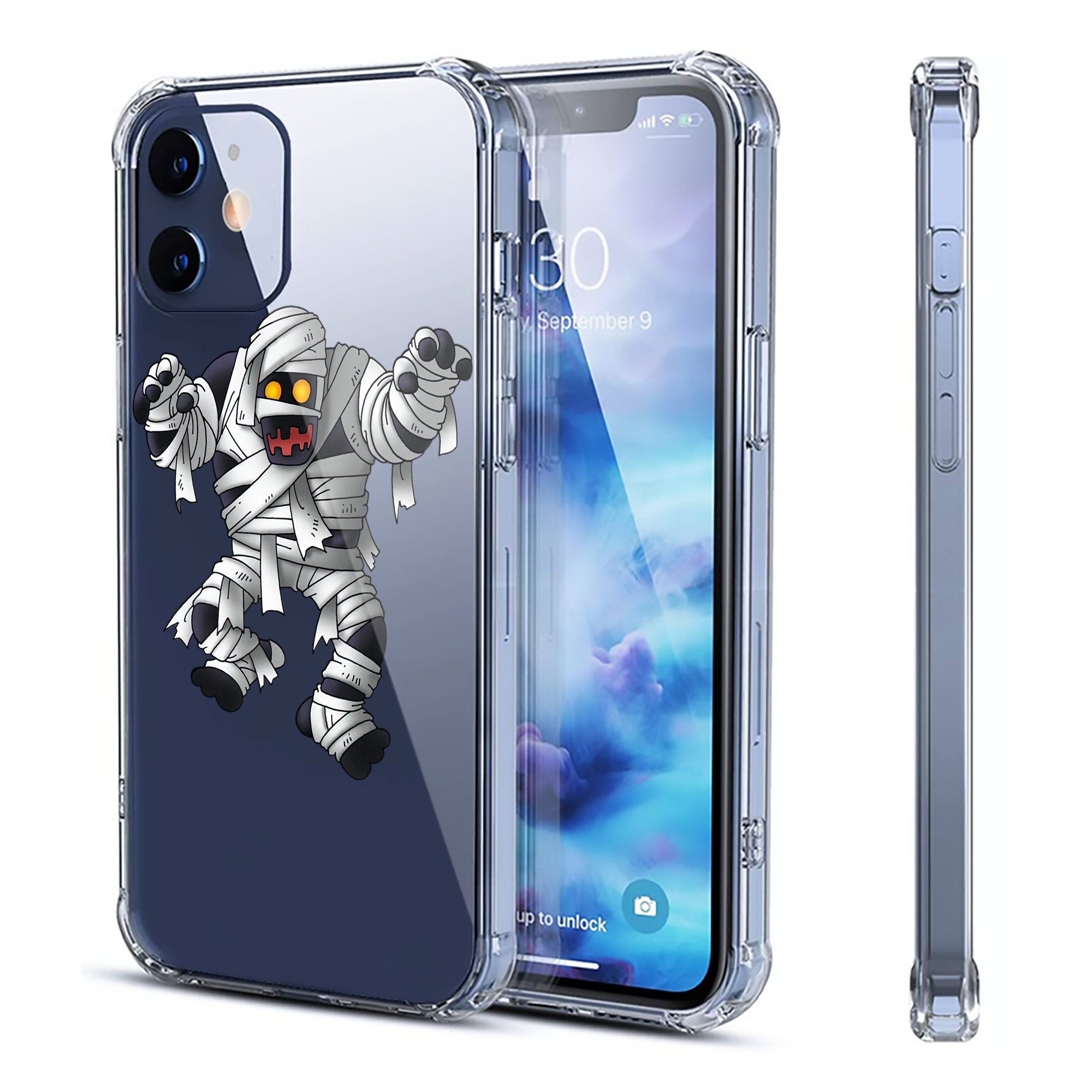 （画像用） ドラゴンクエスト Doragon Kuesuto Dragon Quest 【iPhone 12シリーズ対応】透明スマホケース（クリアソフトケース）